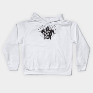 Skip a Straw Save a Turtle Kids Hoodie